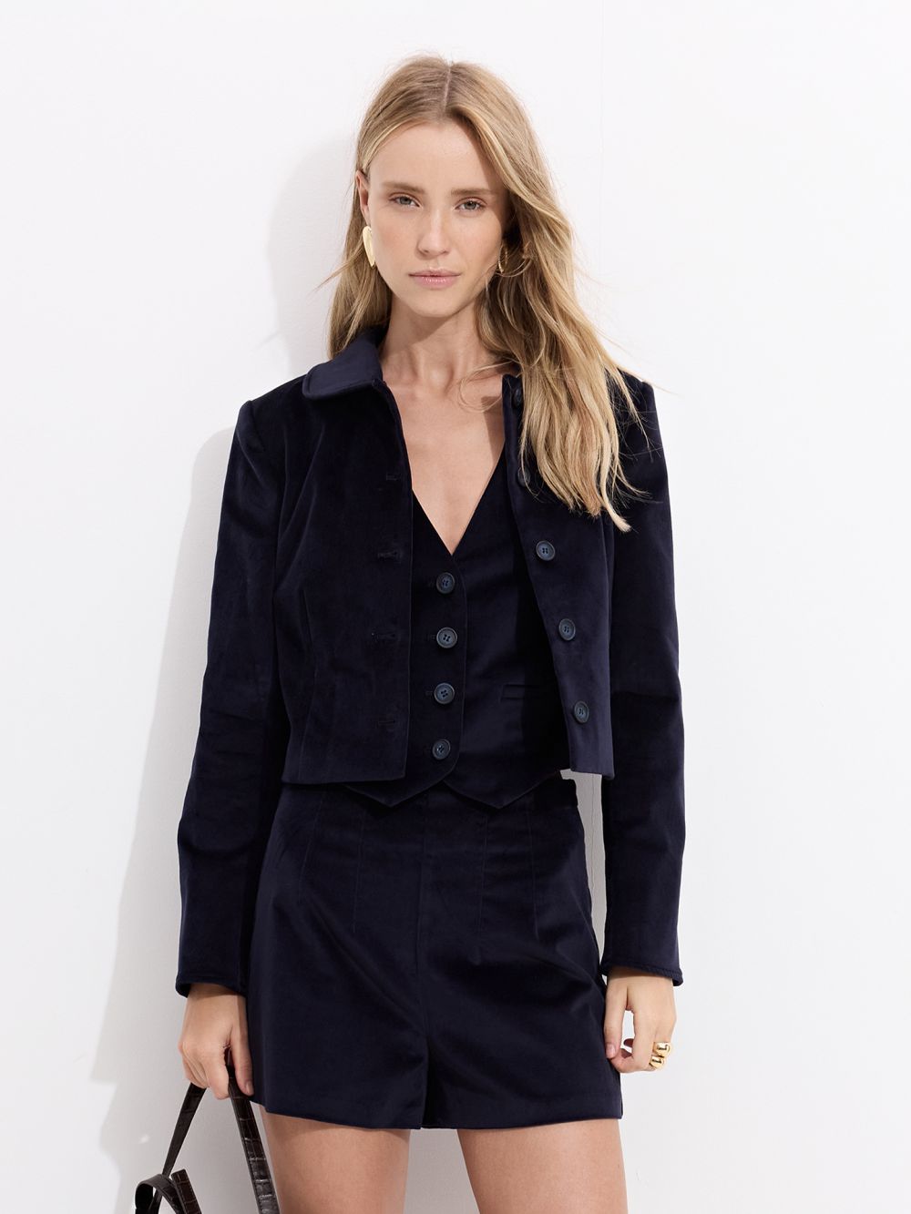 ג’קט קטיפה מחויט