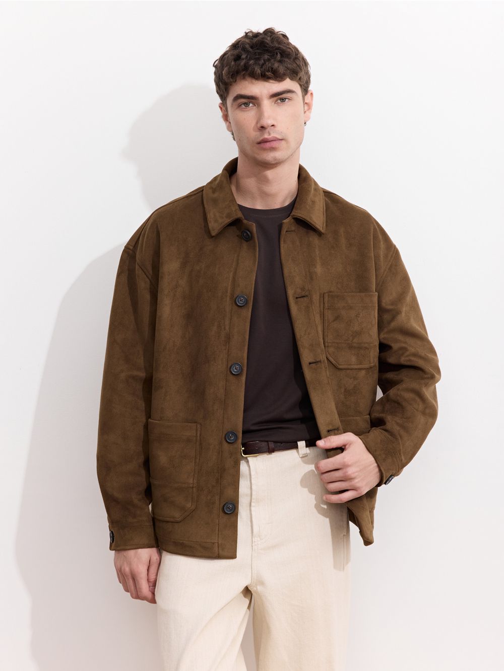 ג׳קט דמוי זמש