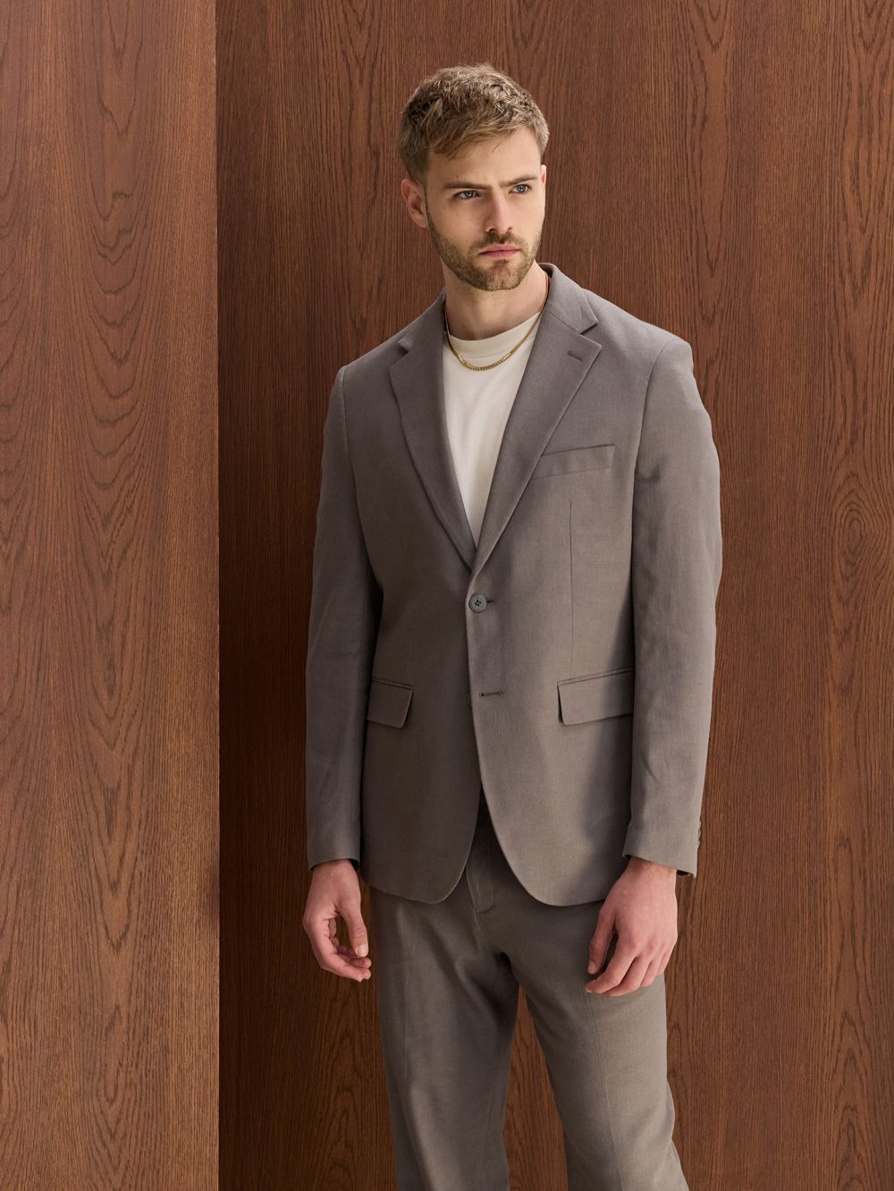 ז׳קט חליפה פשתן  מעורב