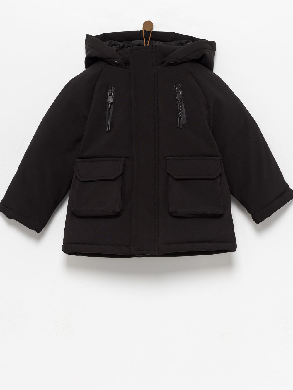 מעיל שרוול רגלן עם קפושון