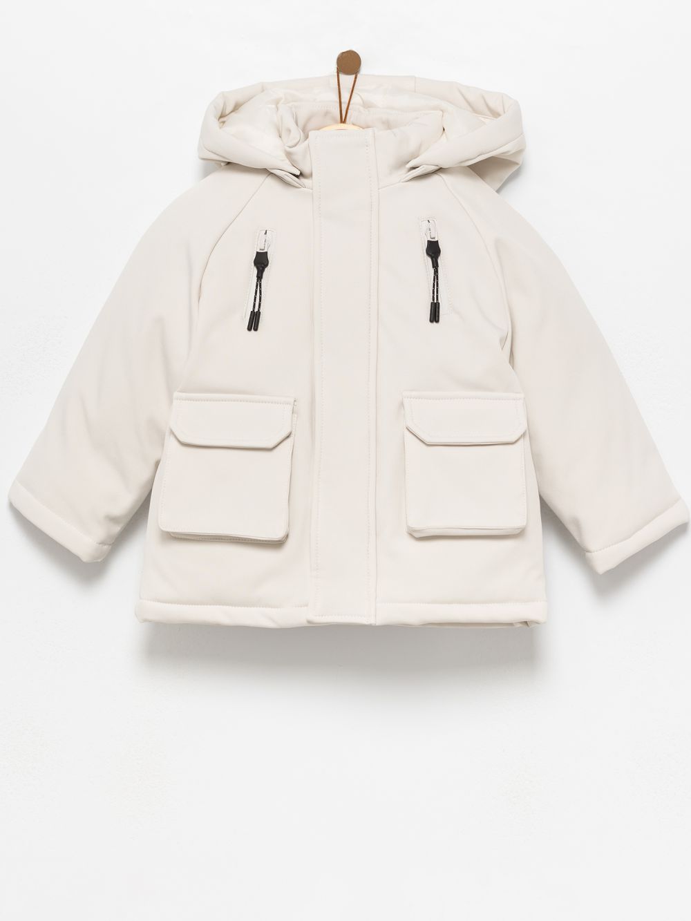 מעיל שרוול רגלן עם קפושון