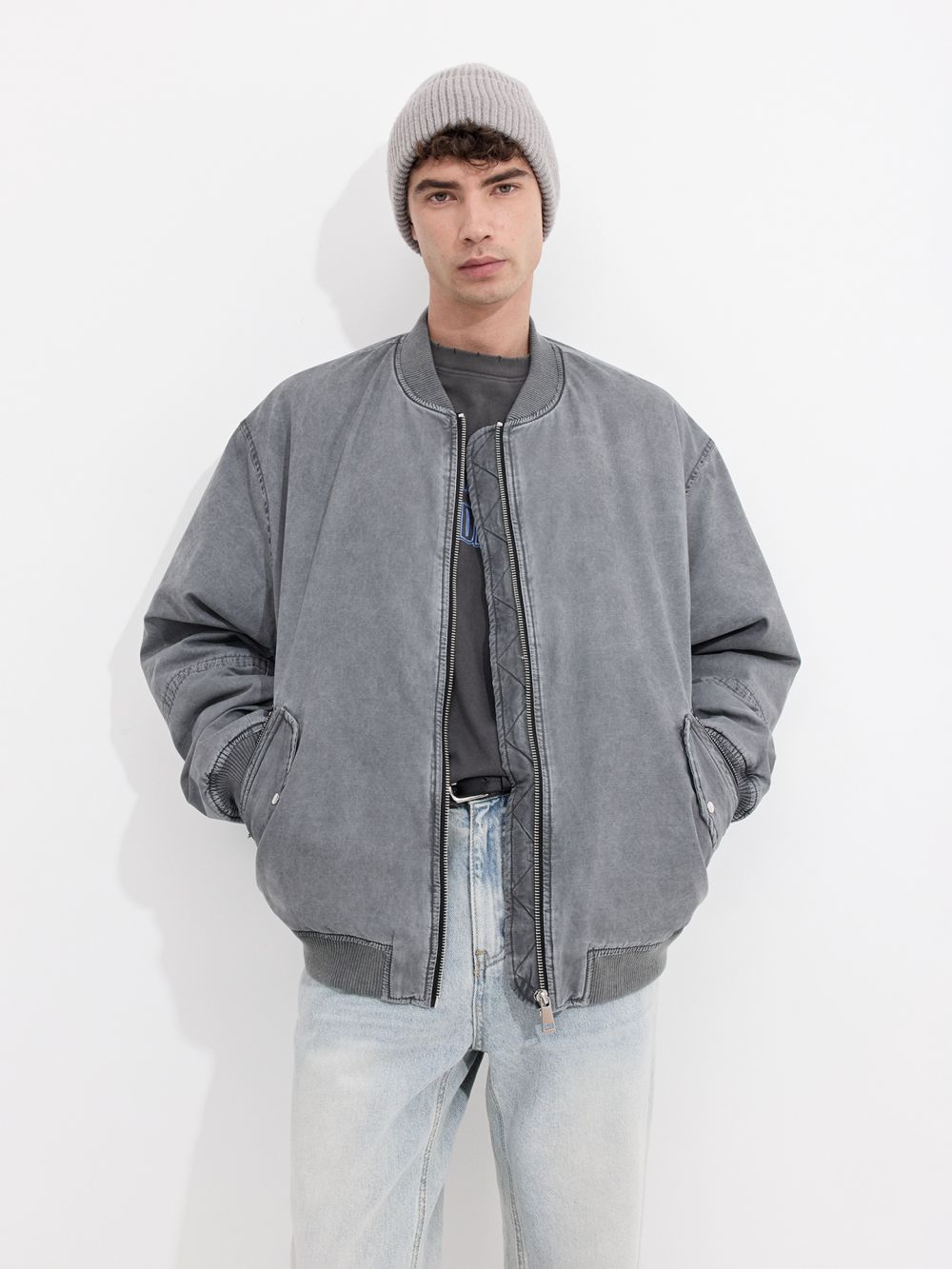 מעיל אוברסייז שטוף