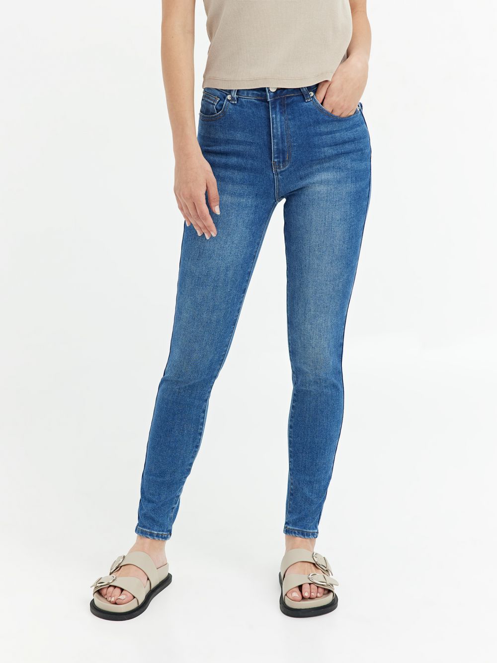 ג׳ינס SKINNY-HIGH WAIST