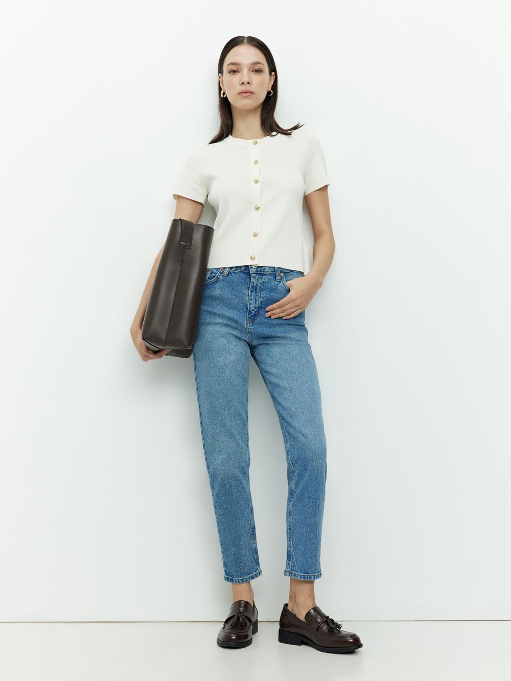 גינס MOM- HIGH WAIST