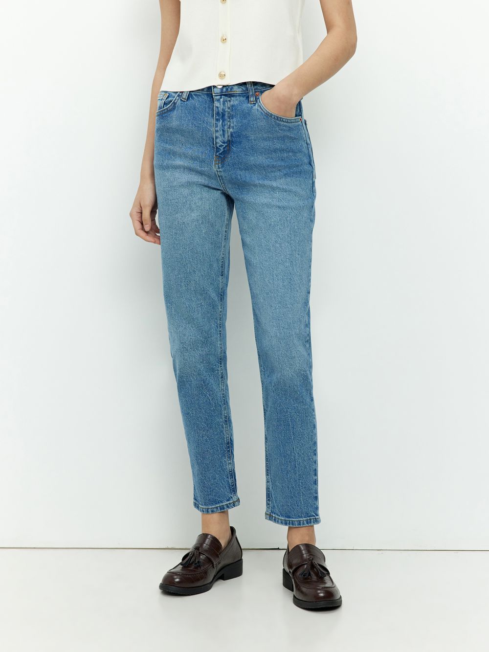 גינס MOM- HIGH WAIST