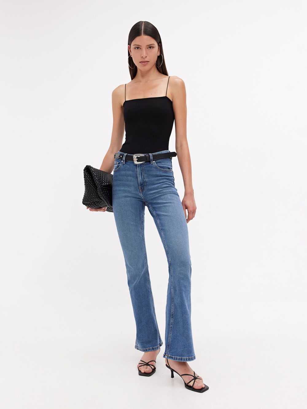 ג’ינס FLARE HIGH RISE