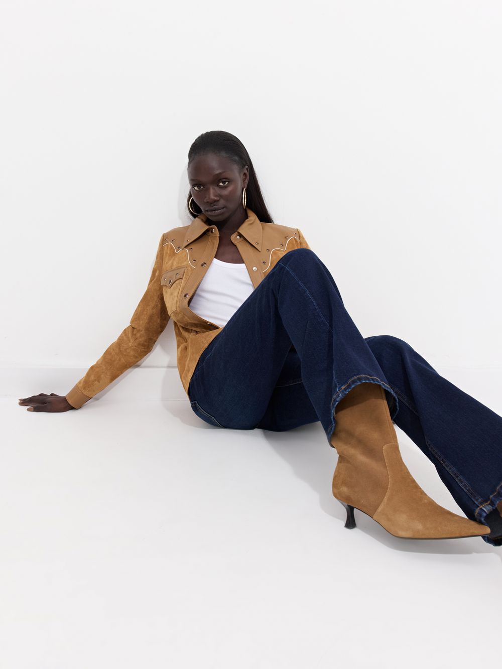 ג׳ינס בגזרה גבוהה FLARE