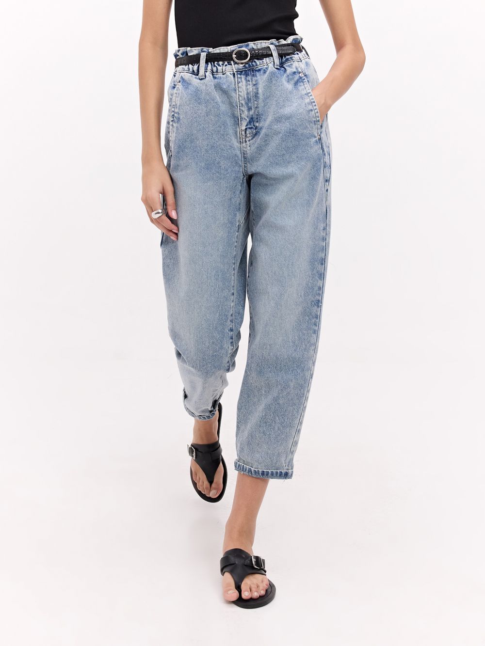 ג׳ינס BAGGY עם חגורה