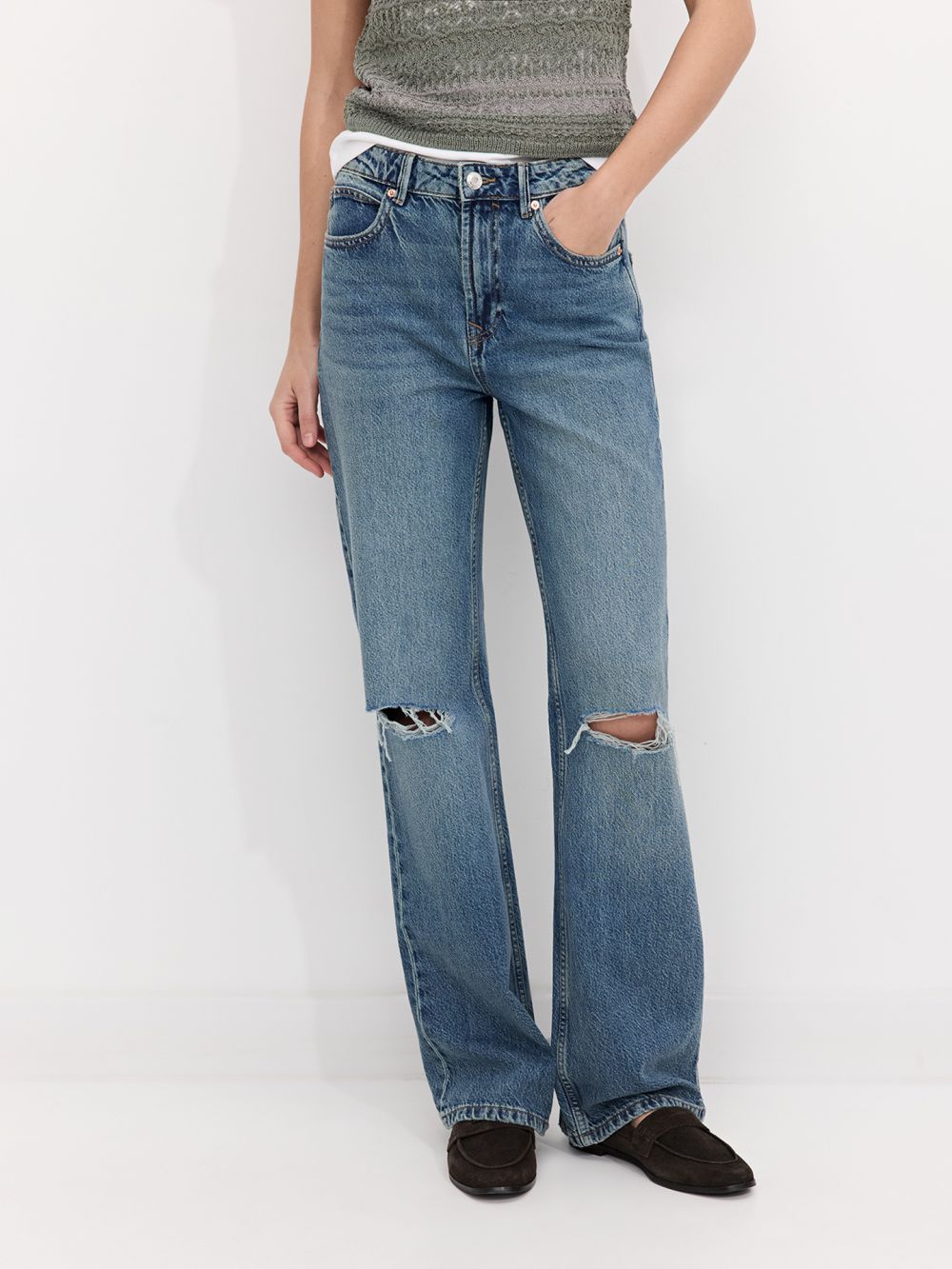 ג’ינס BOOTCUT קרעים