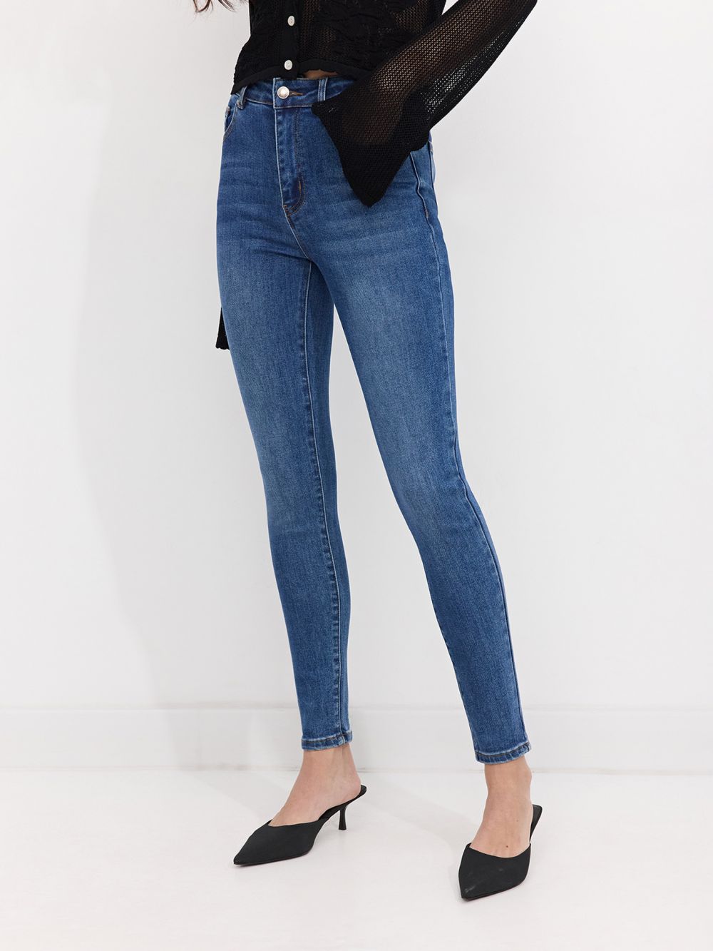 ג׳ינס SKINNY בגזרה גבוהה