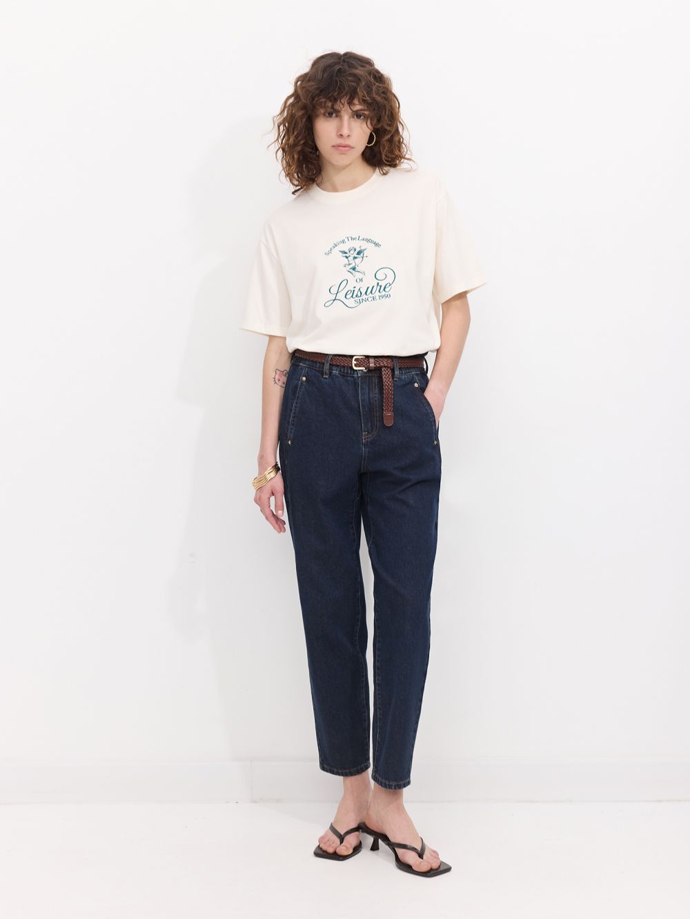 ג׳ינס BAGGY עם חגורה