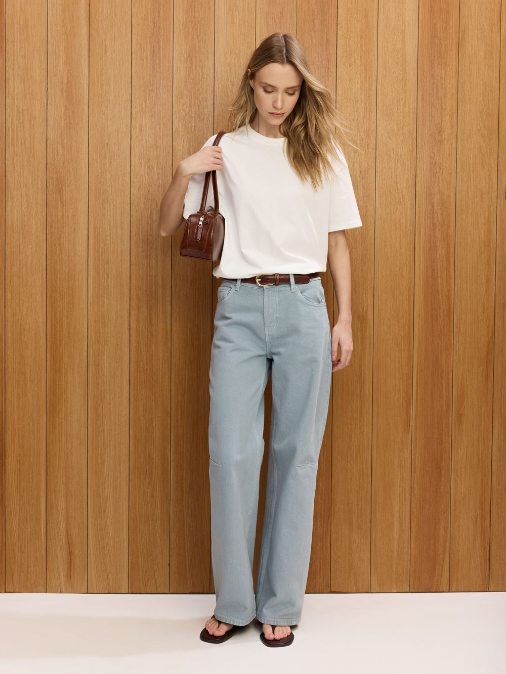 ג’ינס WIDE-LEG שטוף