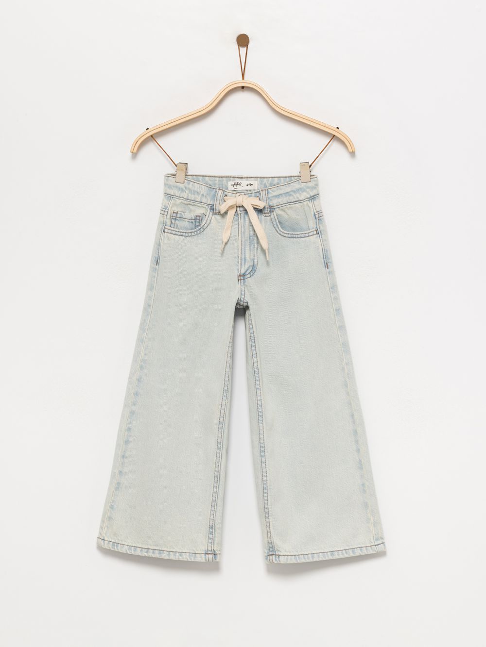 ג’ינס WIDE-LEG עם שרוך