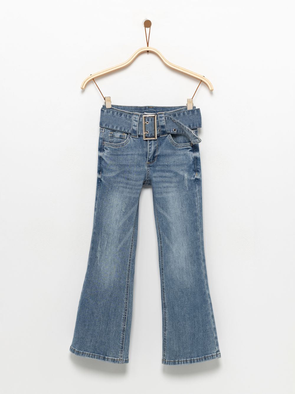 ג’ינס FLARE עם חגורה