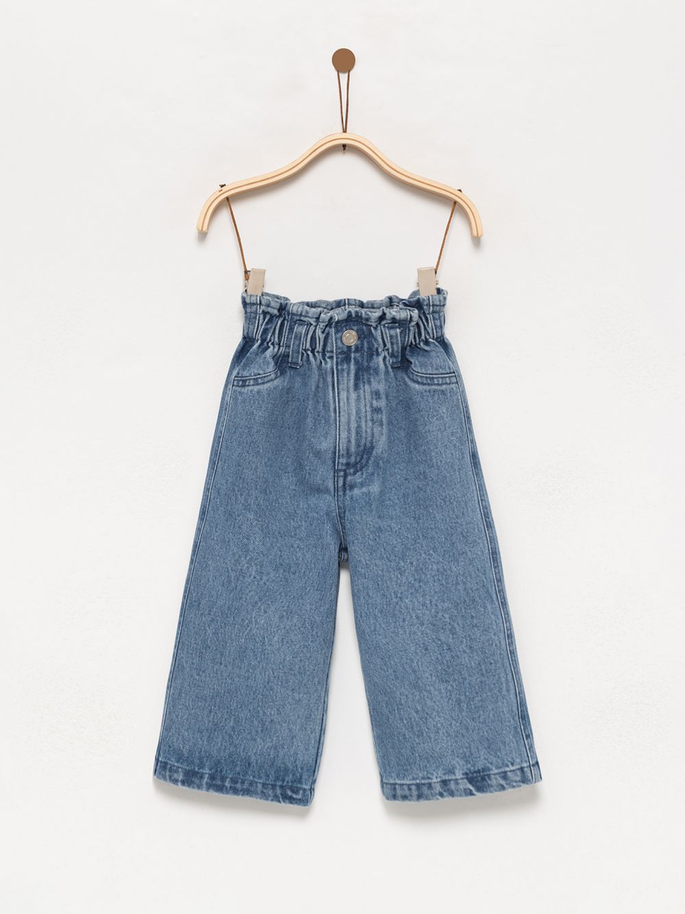 ג׳ינס WIDE-LEG עם מותן אלסטית