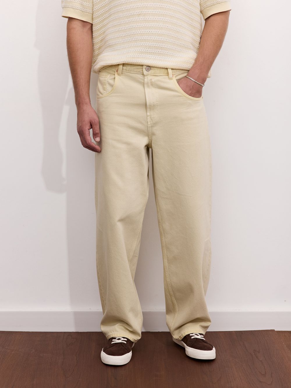 גינס BAGGY עם שטיפה