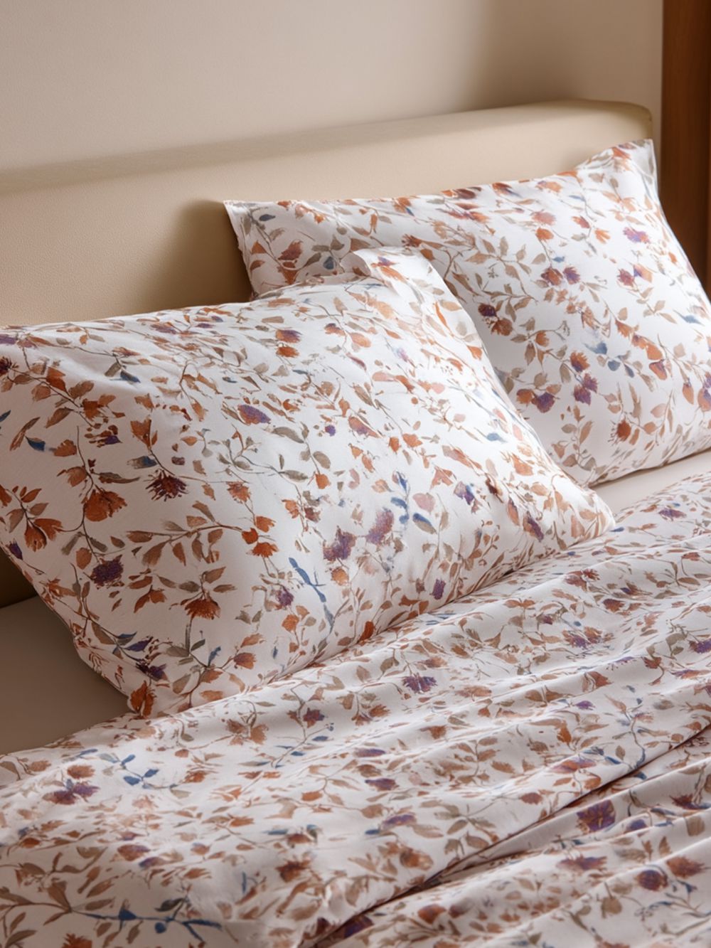 ציפית צבעי מים פרחוני 50X70CM 180TC PERCALE