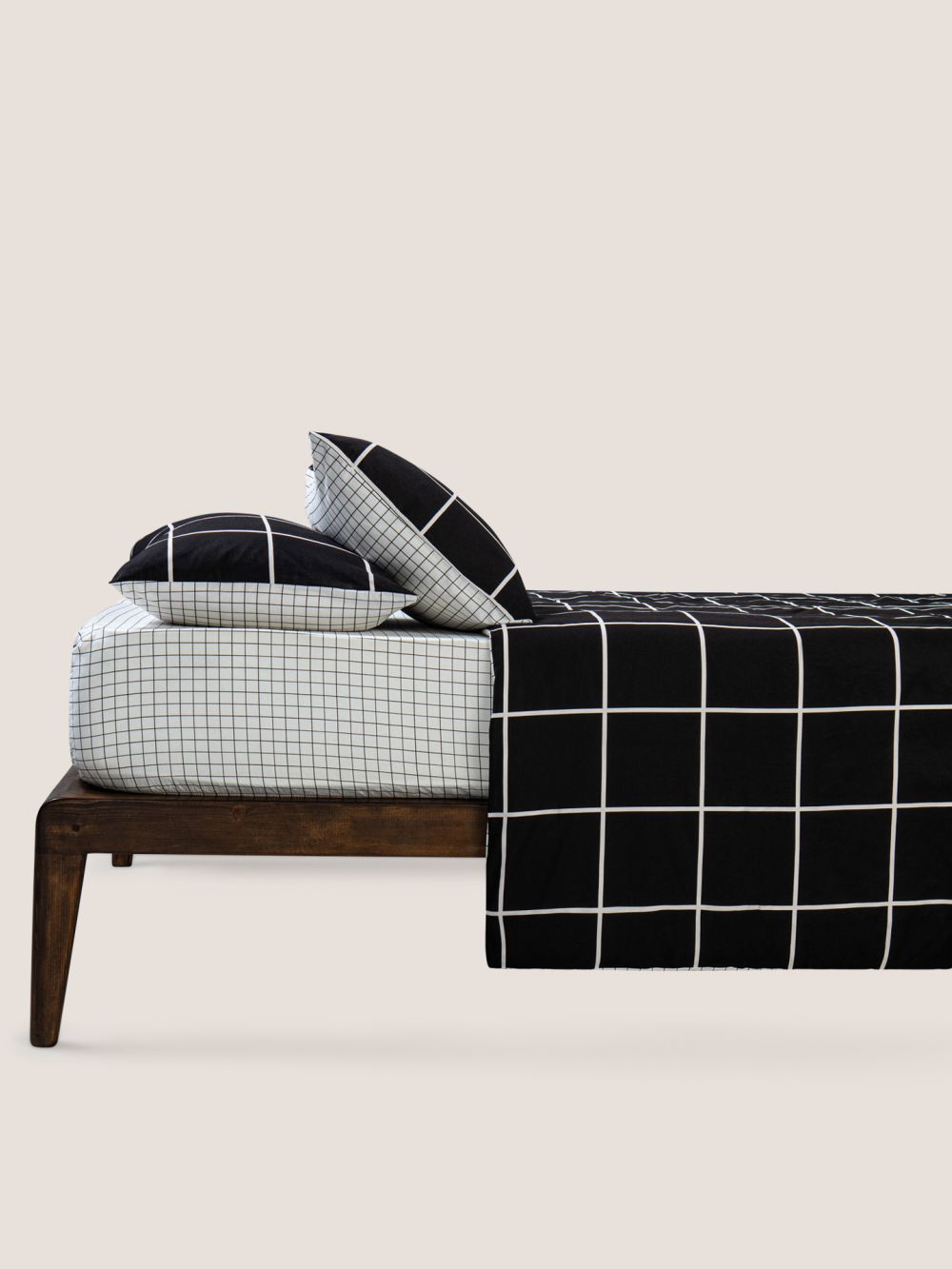 סט מצעים משבצות SQUARE