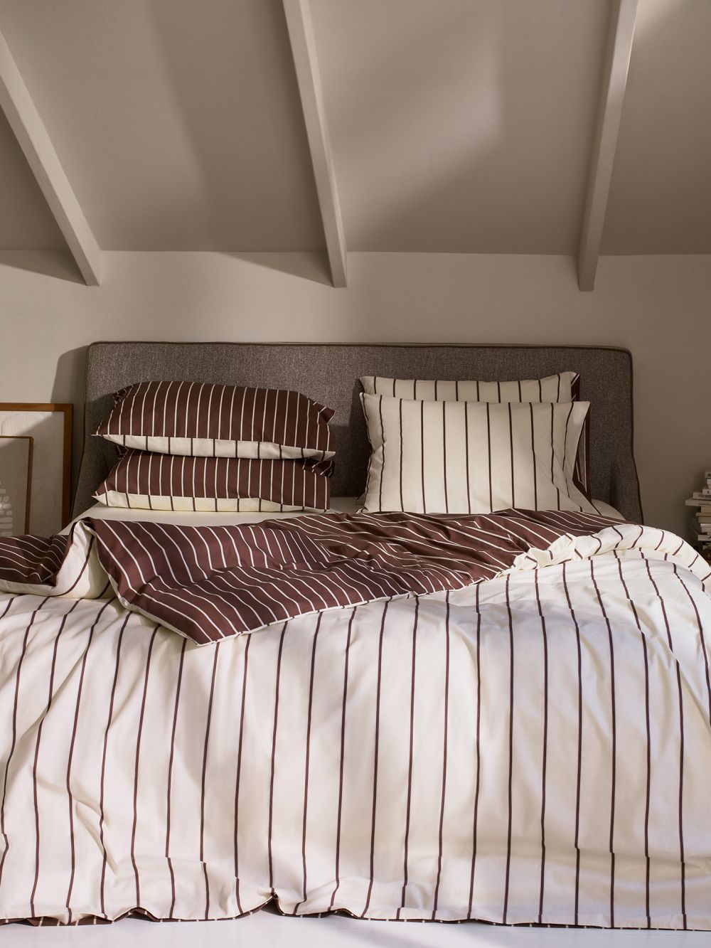 סט מצעים פסים 180x200 ס״מ 180TC