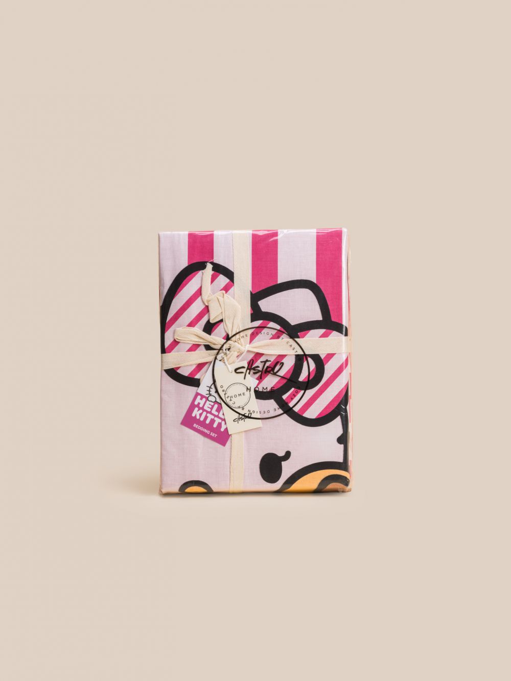 סט מצעים HELLO KITTY פסים 120X200CM