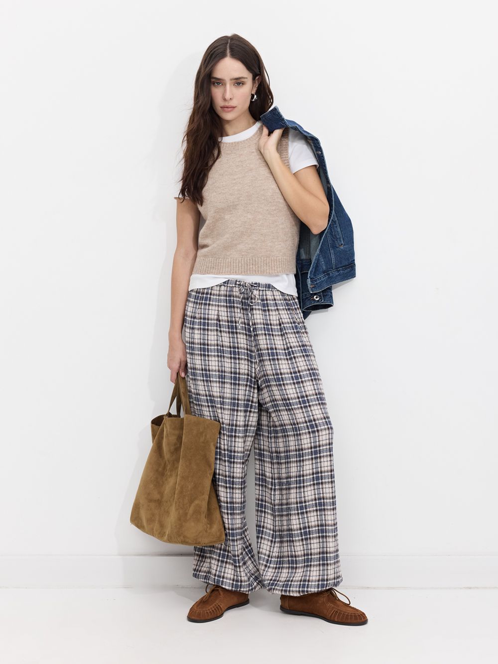 מכנסיים משובצים