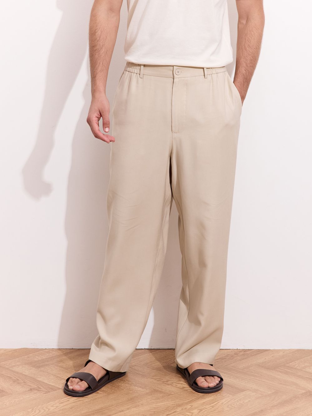 מכנסי אריג ארוכים