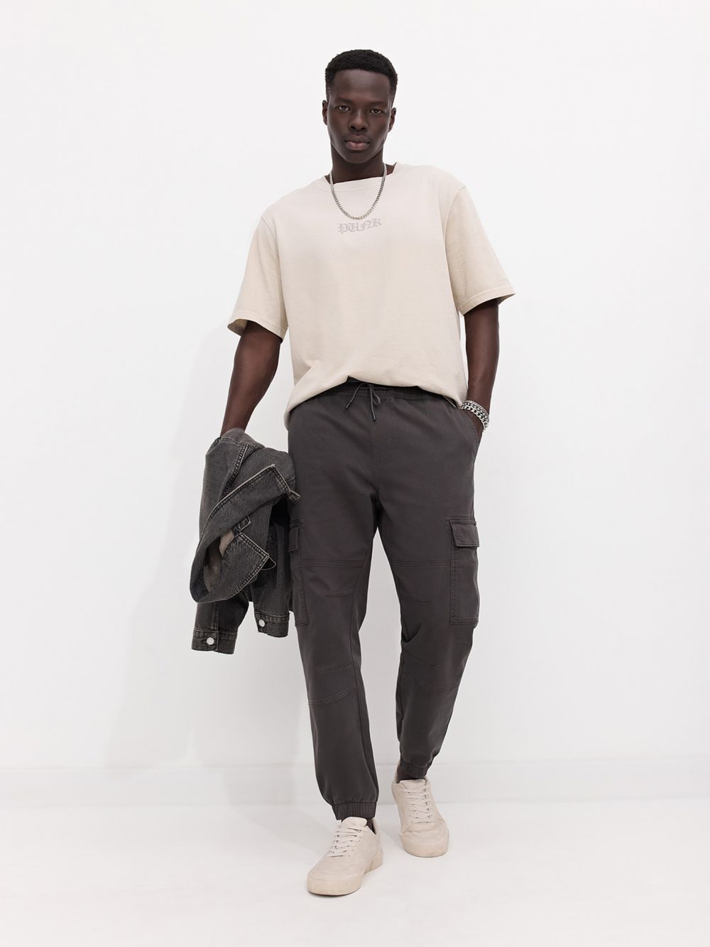 מכנסי JOGGER ארוגים