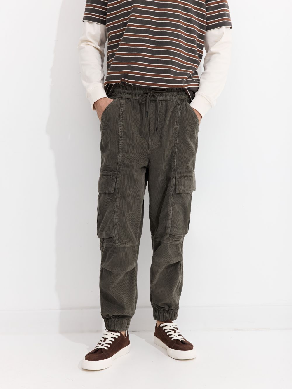 מכנסי JOGGER קורדרוי