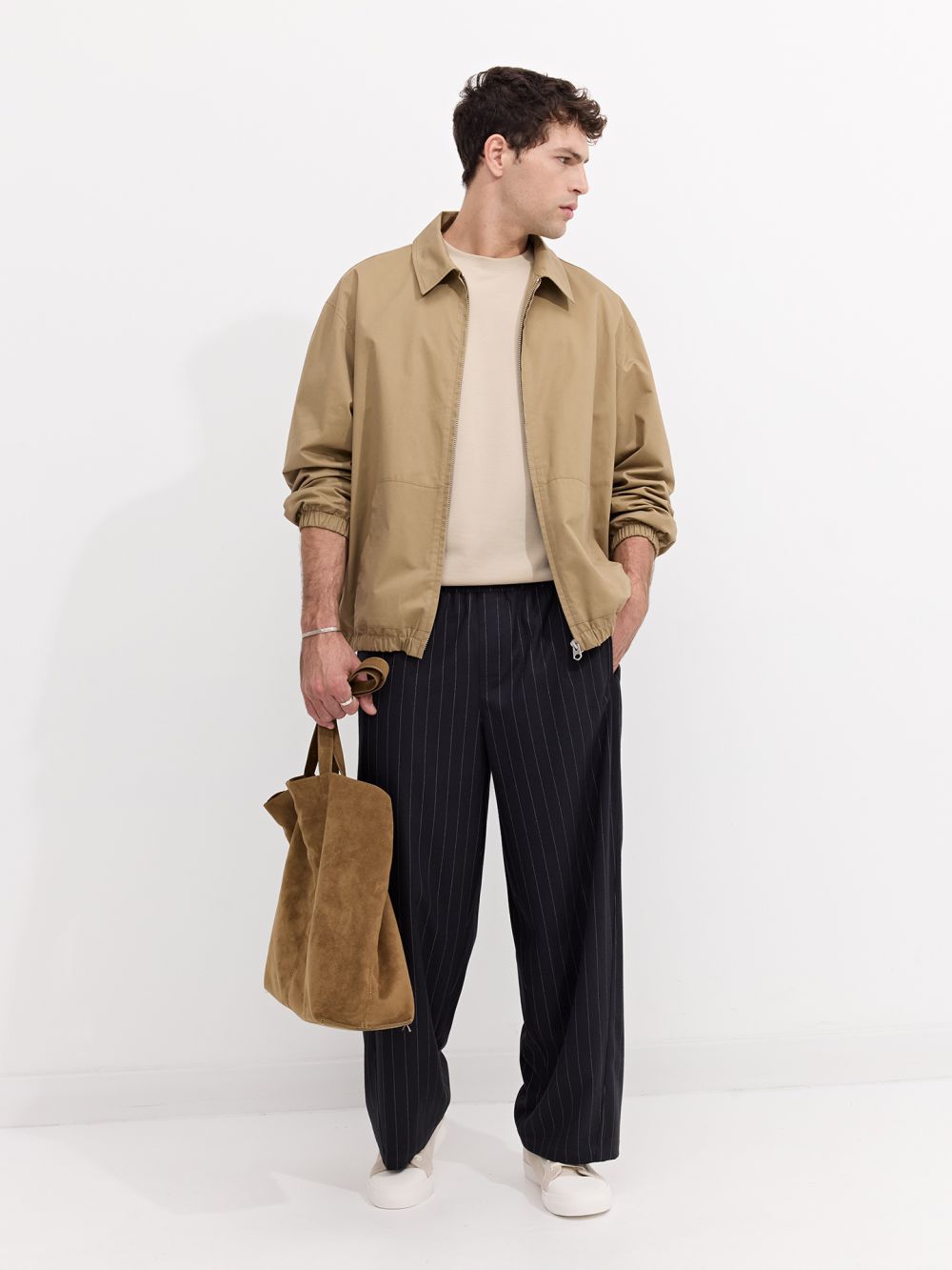 מכנס ארוך עם דפוס של פסים