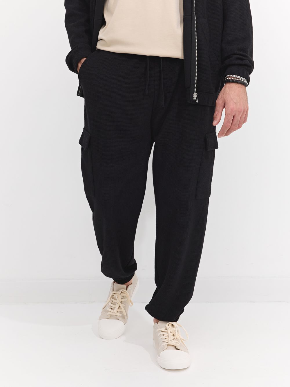 מכנסי JOGGER טקסטורה