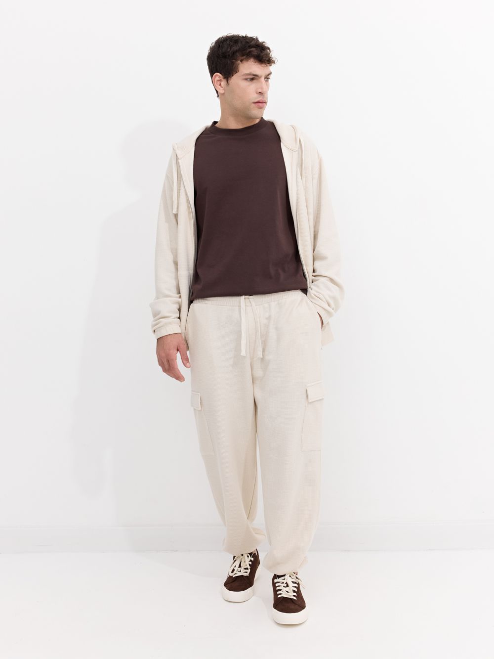 מכנסי JOGGER טקסטורה