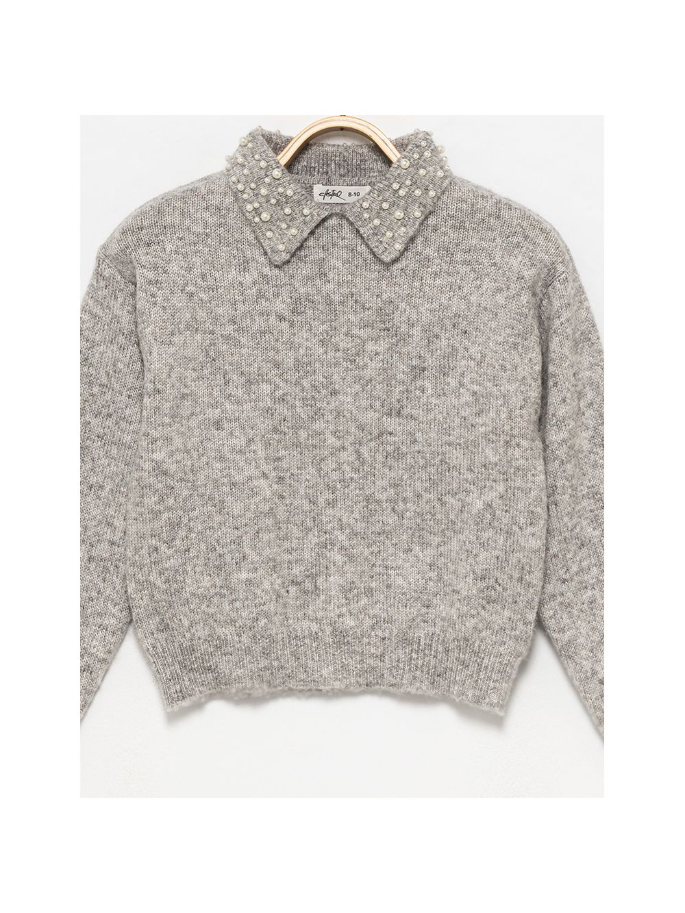 סריג פולו עם חרוזים