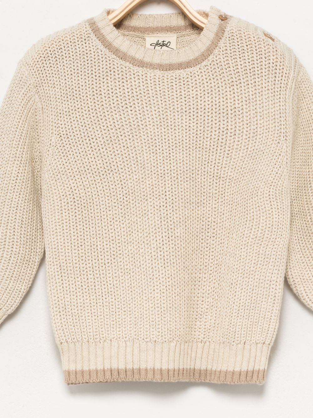 סוודר משולב צבעים