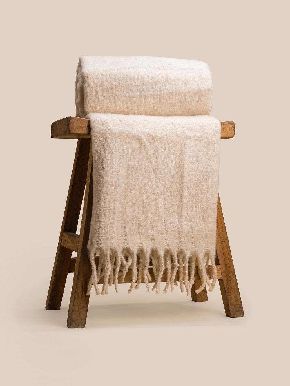 שמיכת טלוויזיה שמנת 130X180CM