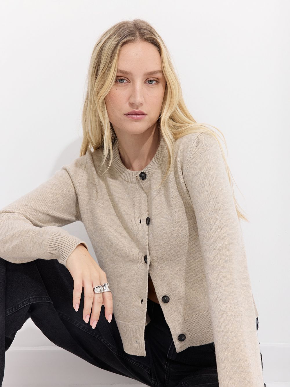 קרדיגן בסריגה הפוכה