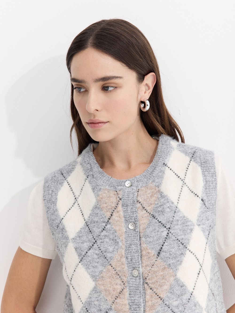 וסט בוקסי סרוג