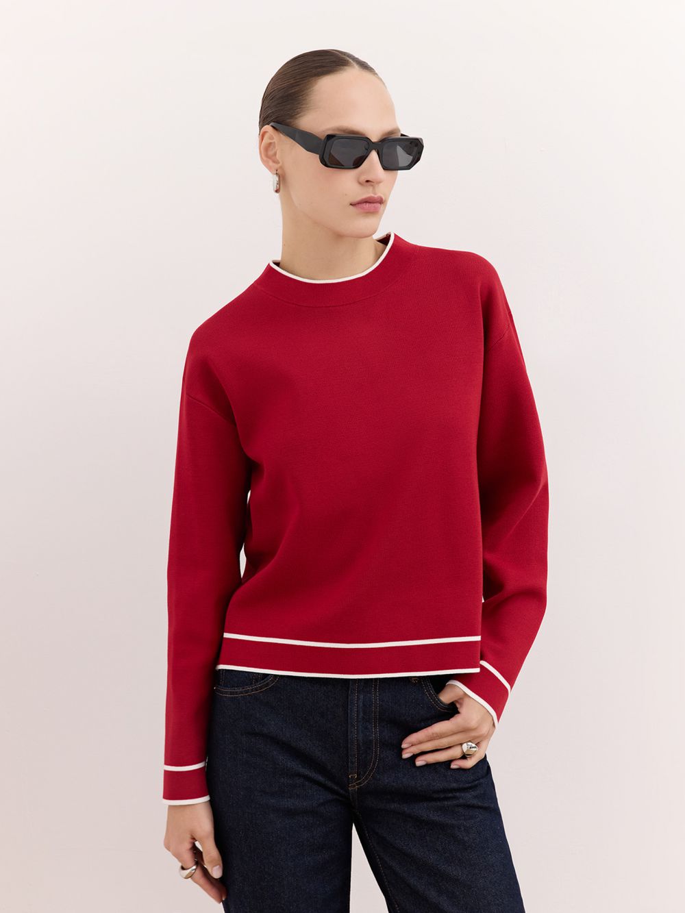 סריג בגימור קונטרסטי