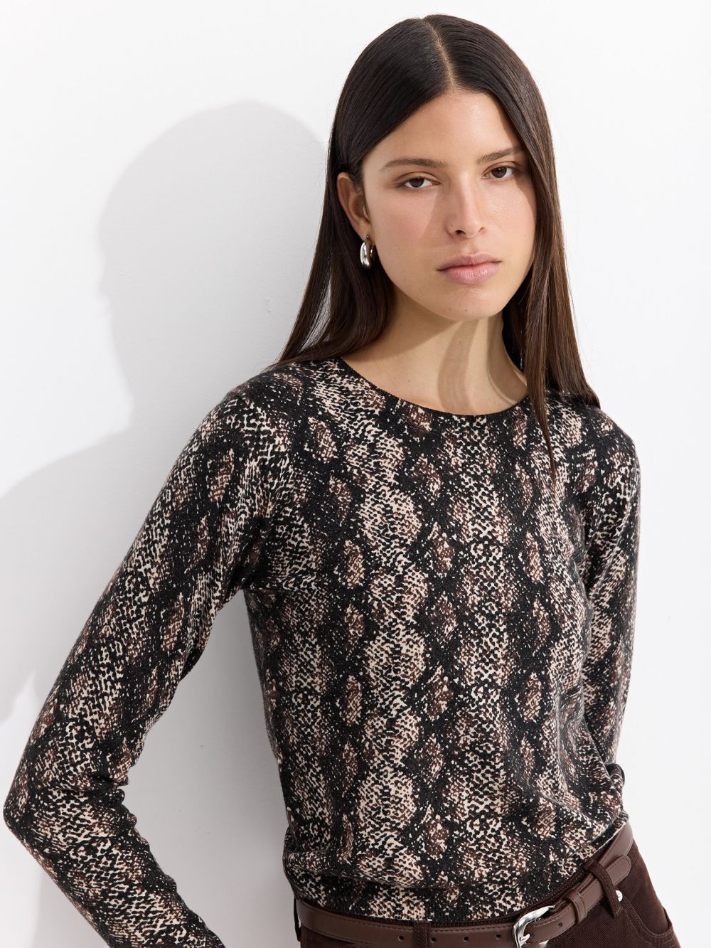 סריג עם הדפס חיה