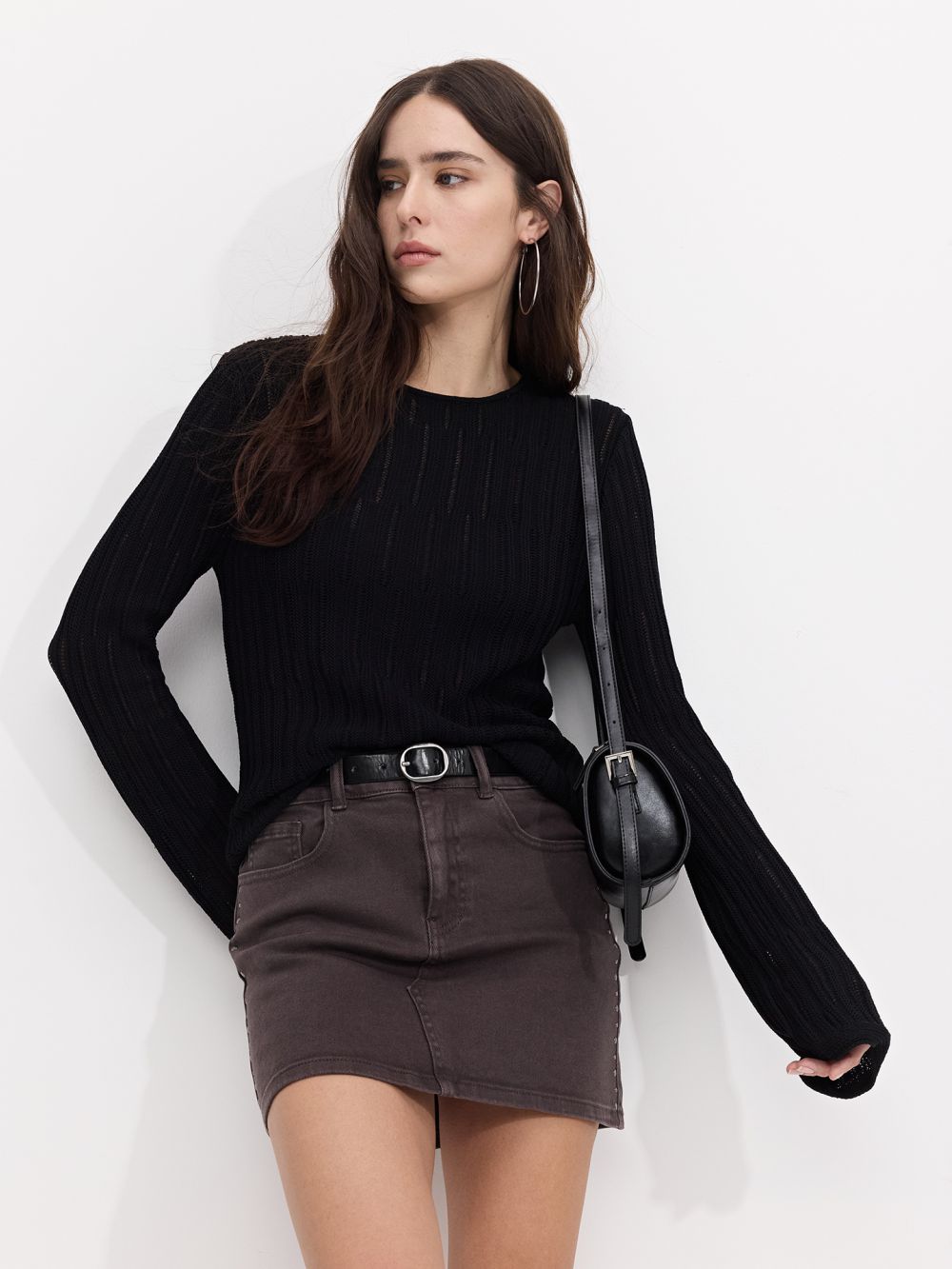 סוודר עם שרוול ארוך