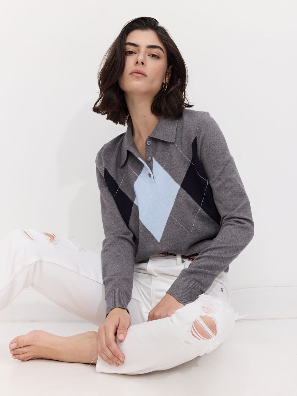 סריג פולו מעוינים