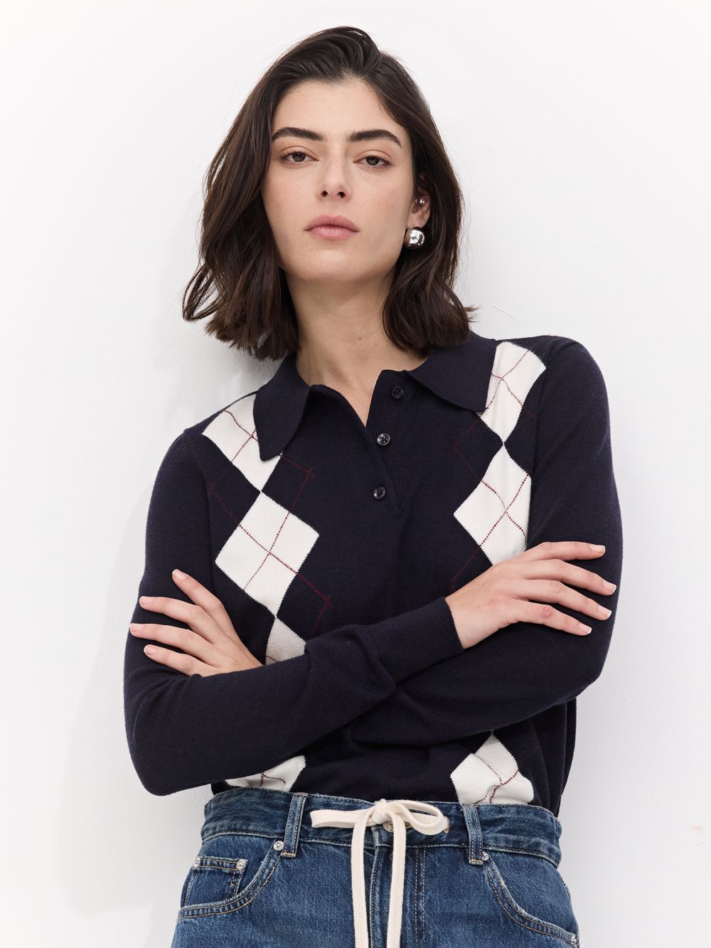 סריג פולו מעוינים