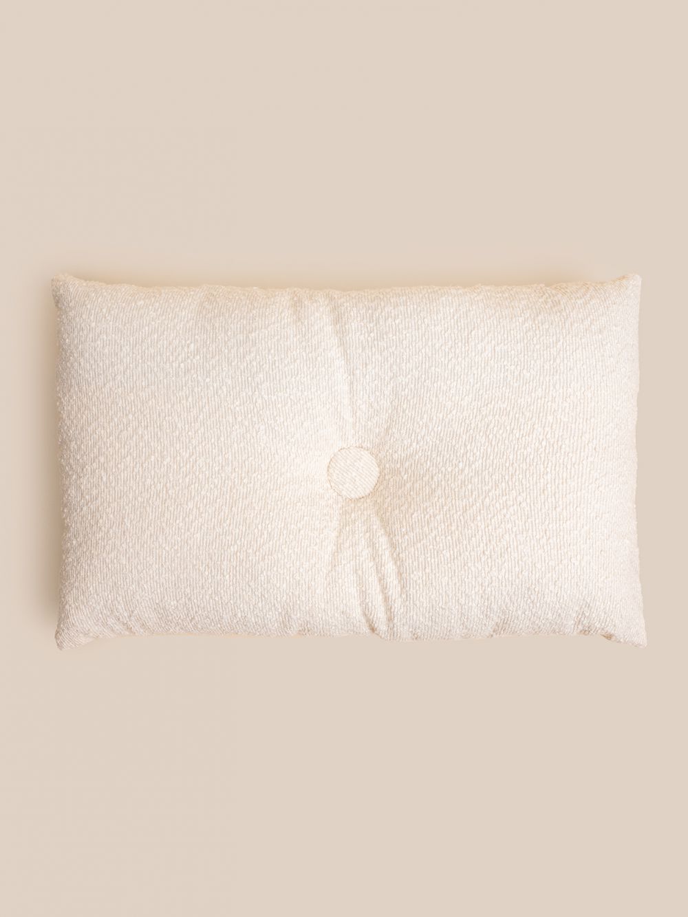 כרית 50*30 בוקלה אפור בשילוב קטיפה