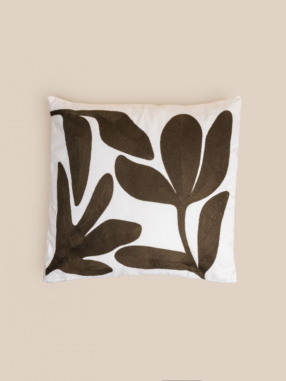 כרית נוי פרח חום 45X45CM