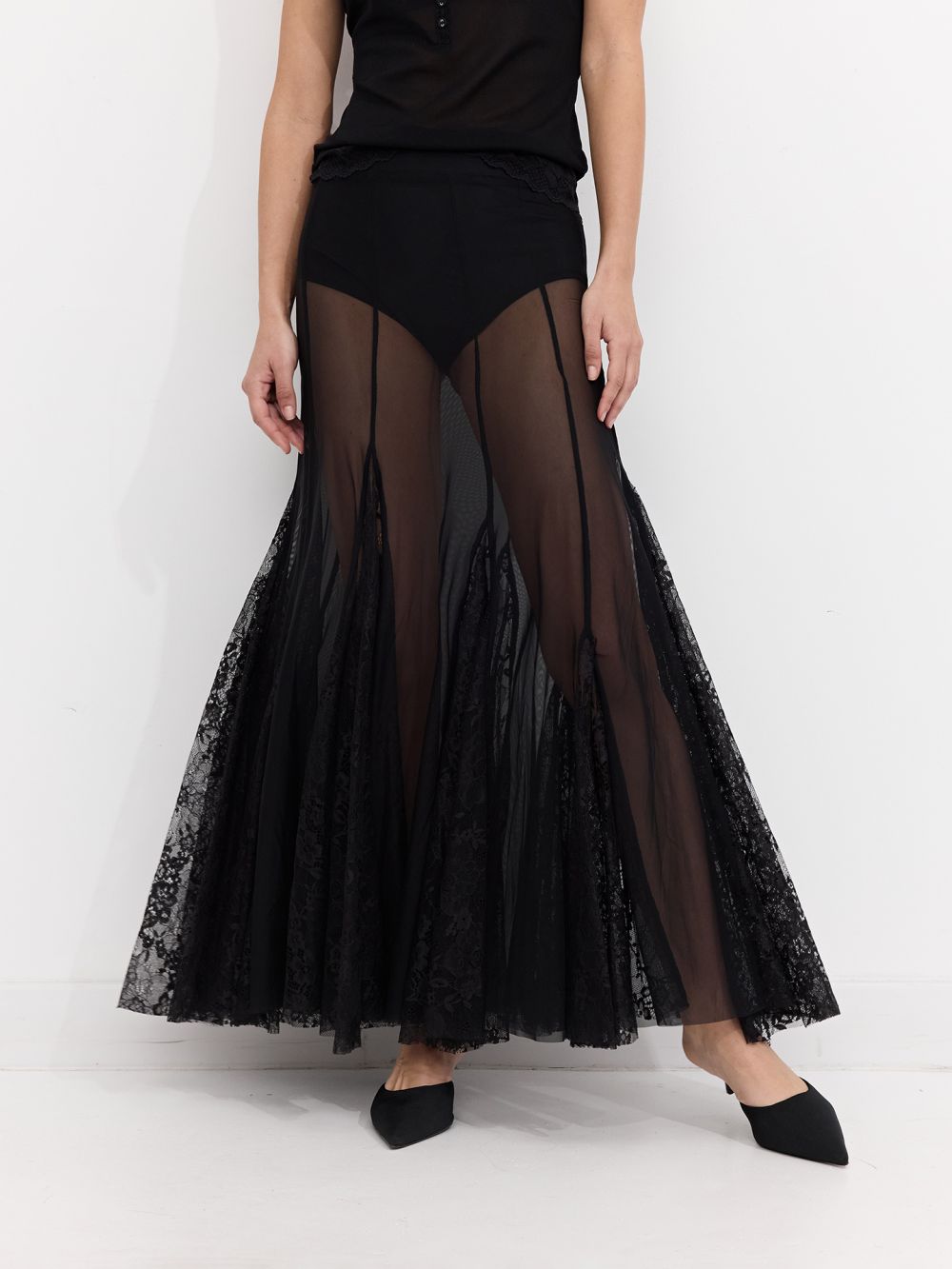 חצאית מקסי שקפקפה