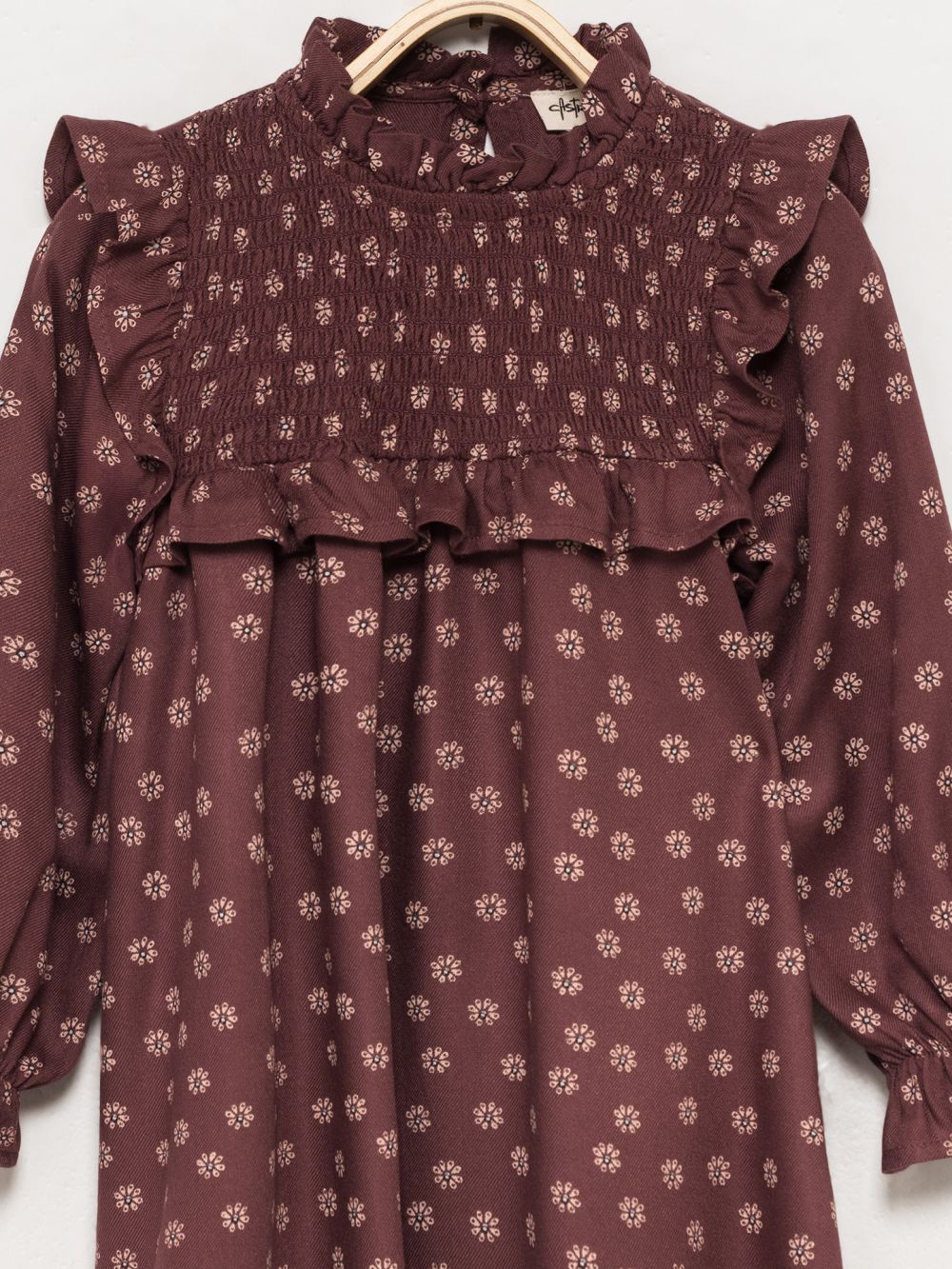 שמלה פרחונית עם מלמלה