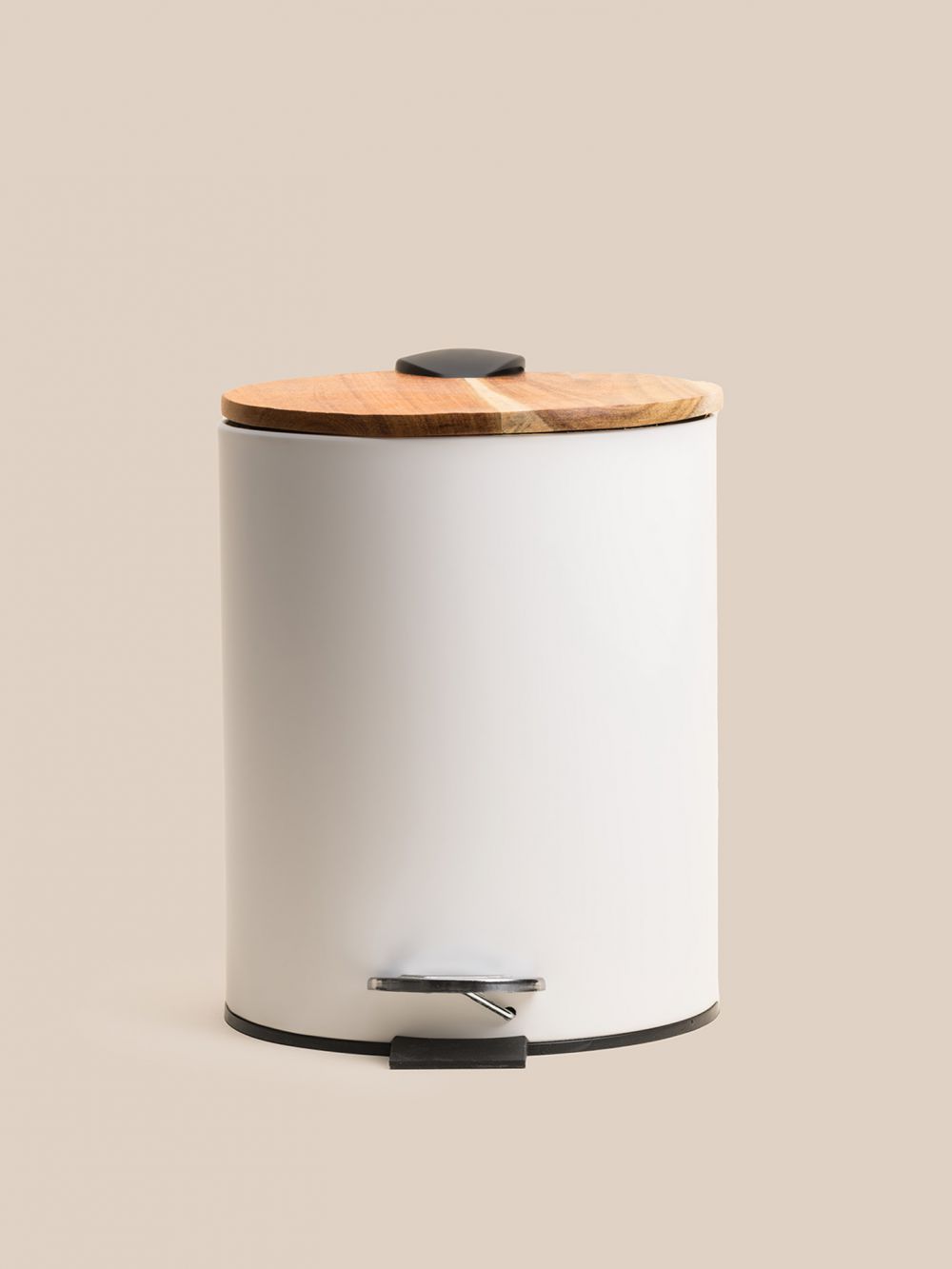 פח אמבטיה 5 ליטר עם מכסה עץ