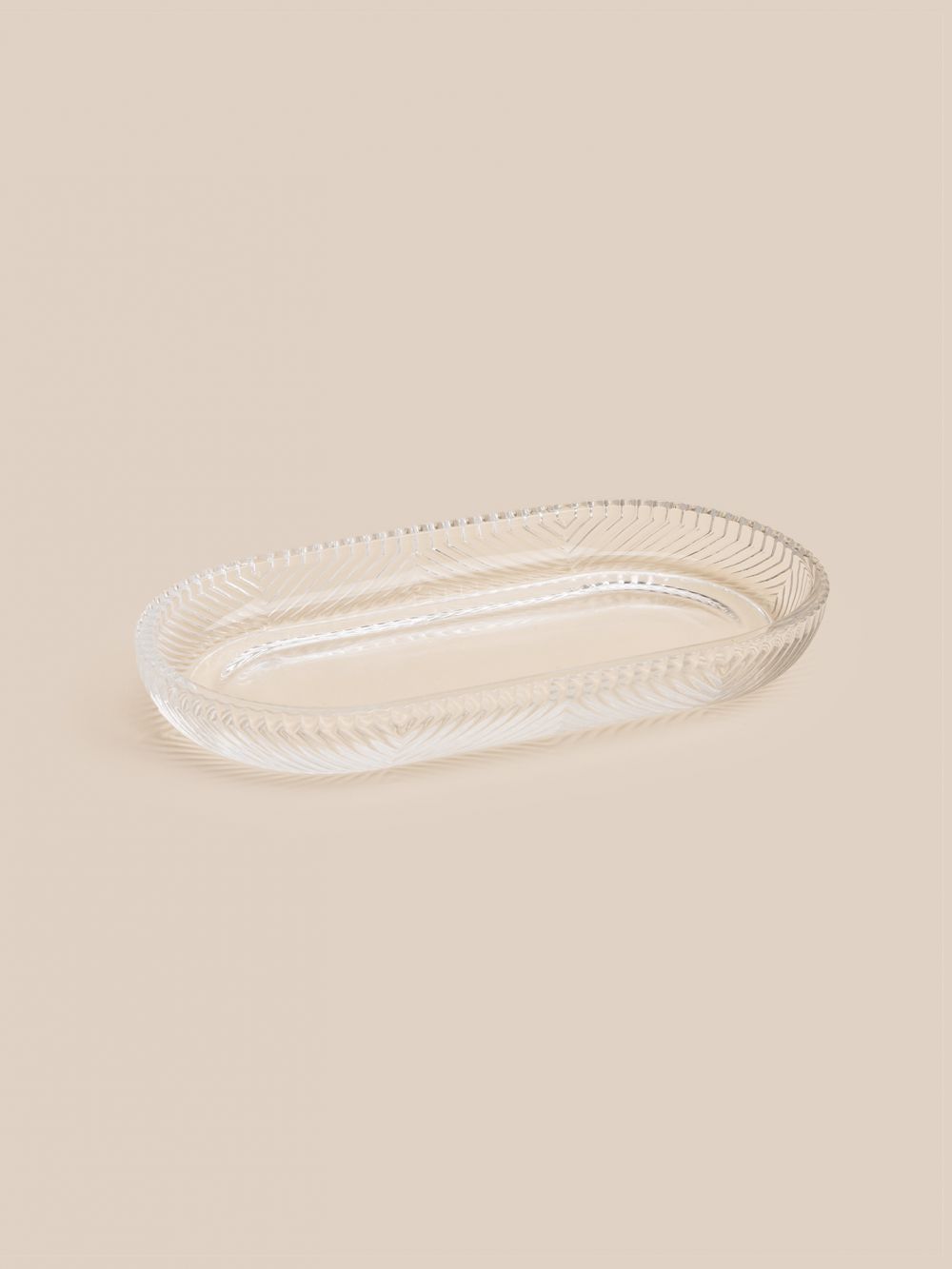 מגש אמבטיה זכוכית סהר