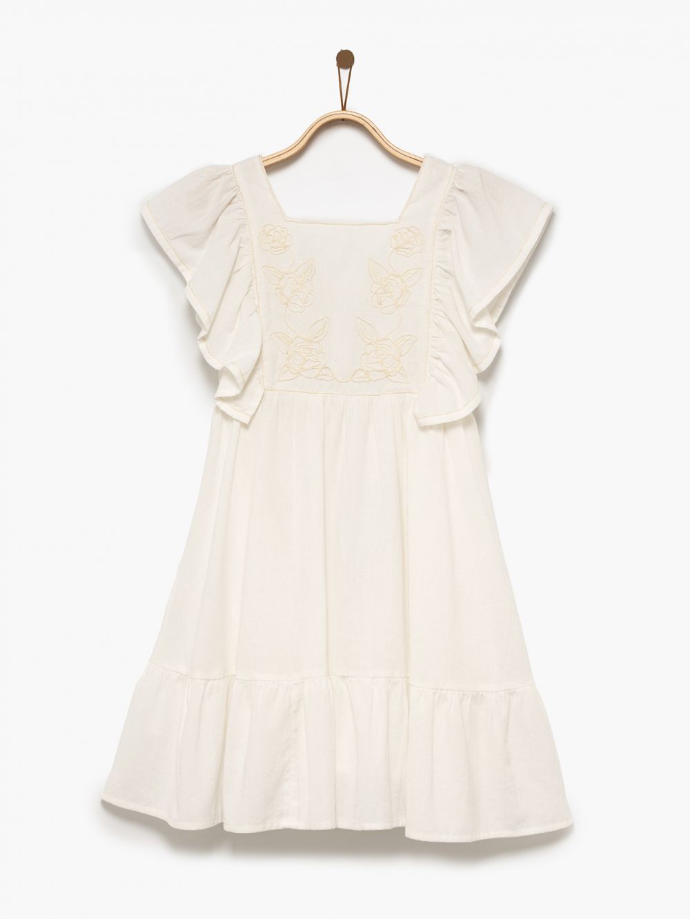 שמלה מעוטרת פרחים