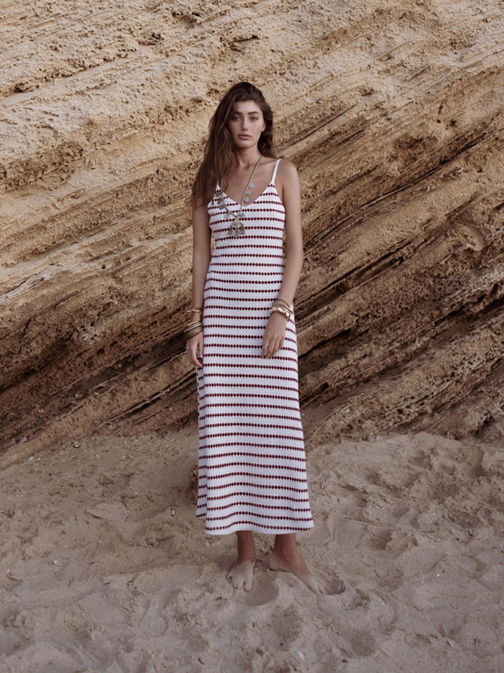 שמלת MAXI סרוגה