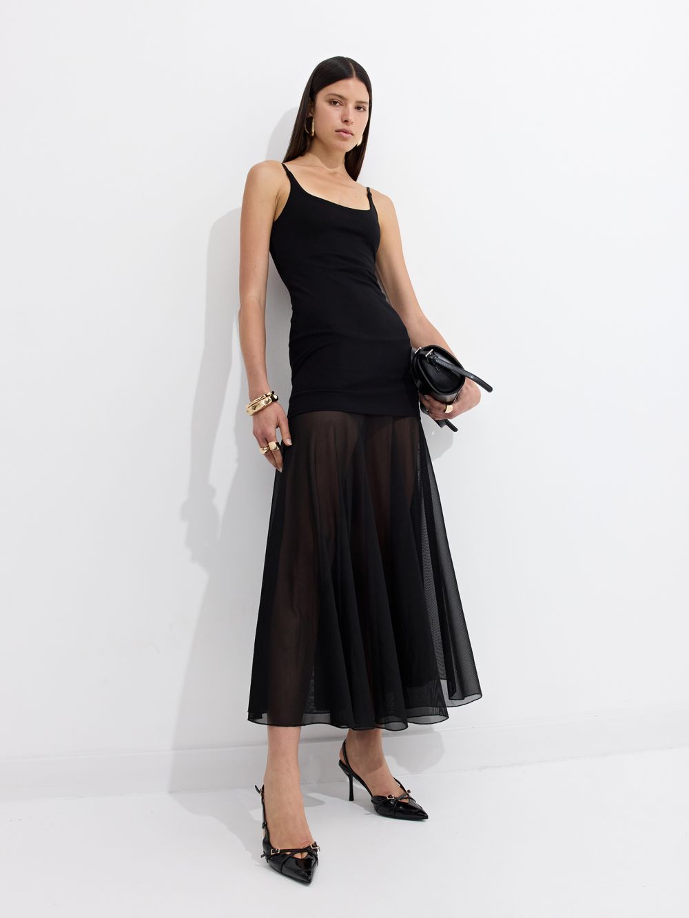 שמלת מקסי משי